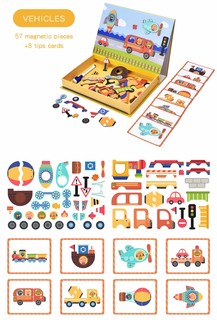Магнитная игра 'Транспорт' MierEdu (ME034R) 4