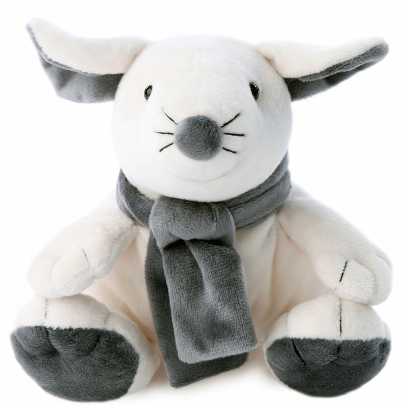 Мышка белая, 17 см, Lapkin