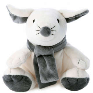 Мышка белая, 17 см, Lapkin