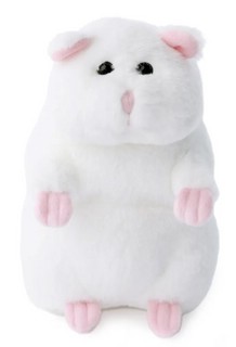 Хомяк, 20 см, белый, Lapkin