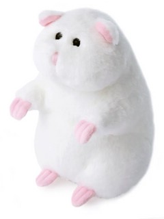 Хомяк, 20 см, белый, Lapkin 2