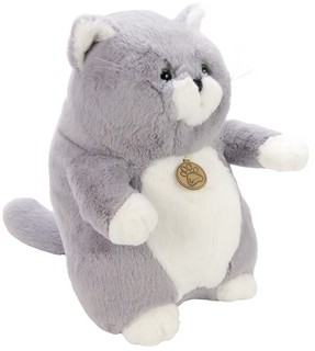 Толстый Кот 20 см, серый, Lapkin