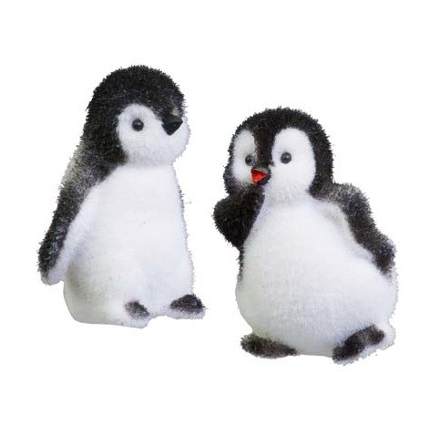 Пингвин пушистый в черно-белом фраке асс. из 2-х 9 см. Цена за 1 шт.