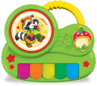 Азбукварик. Пианино с огоньками 'Крошка енот' 2