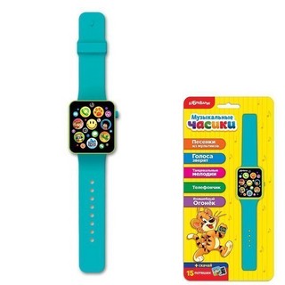 Музыкальные часики 'Голубые' Азбукварик Групп, цвет голубой