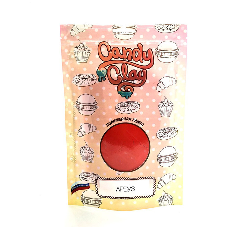 Масса для лепки 'Полимерная кондитерская глина. Арбуз', 100 грамм Fleur, цвет красный