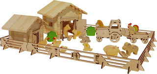 Деревянный конструктор Лесовичок 'Ферма' №3, 170 деталей 2