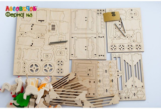 Деревянный конструктор Лесовичок 'Ферма' №3, 170 деталей 6