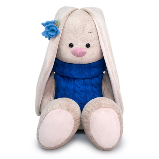 Зайка Ми большой в жилетке 34 см