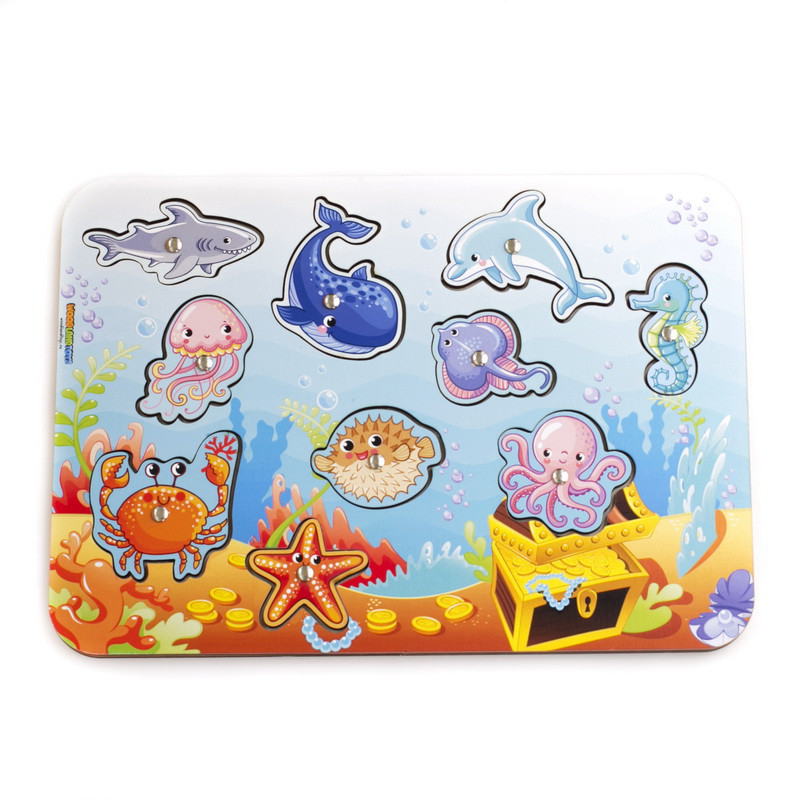 Игровой набор 'Магнитная рыбалка. Морской' Woodland, цвет мультиколор