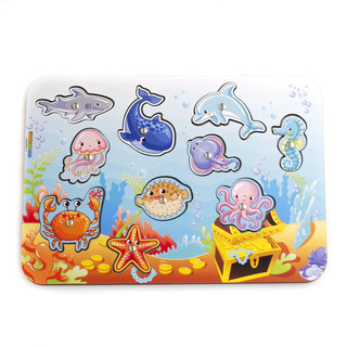 Игровой набор 'Магнитная рыбалка. Морской' Woodland, цвет мультиколор