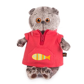 Жилет красный флисовый для Басика, размер 22 см 3