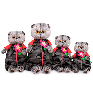 Басик в камуфляжном комбинезоне 19 см 2