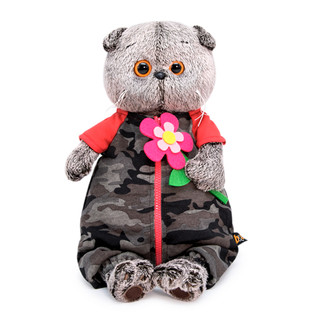 Басик в камуфляжном комбинезоне 19 см 1