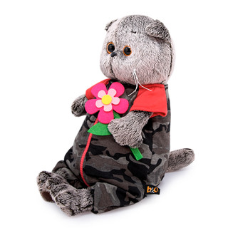 Басик в камуфляжном комбинезоне 19 см 3