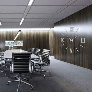 Часы настенные 3D самоклеящиеся, Римские, 70-120 см, Эврика 5