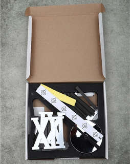 Часы настенные 3D самоклеящиеся, Римские, 70-120 см, Эврика 6