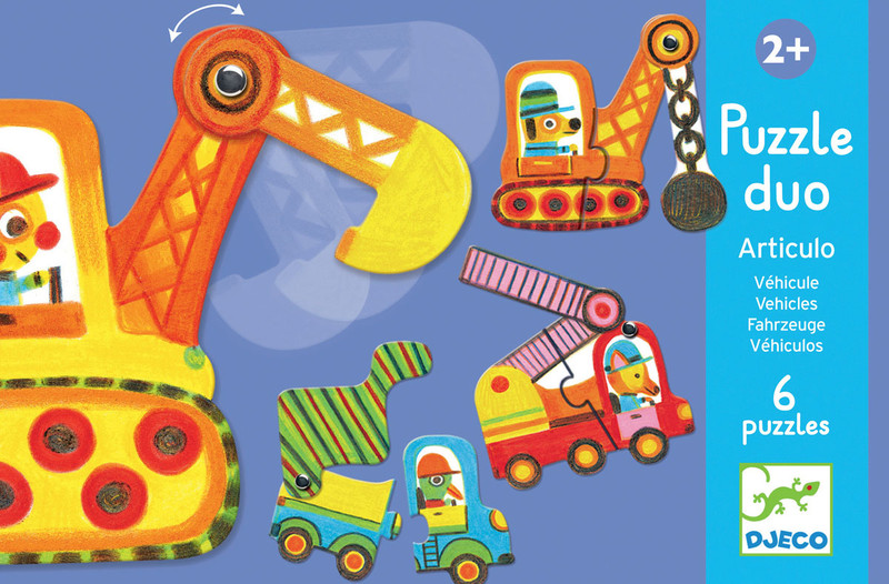 Djeco Пазл для малышей Машинки