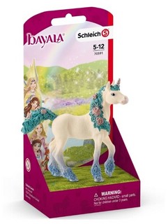 Schleich Фигурка Цветочный единорог жеребенок 70591 2