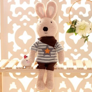 Игрушка-подушка 'Зайка с косынкой и звездой' 45 см 6