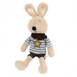 Игрушка-подушка 'Зайка с косынкой и звездой' 45 см 1