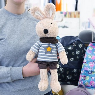 Игрушка-подушка 'Зайка с косынкой и звездой' 45 см 5