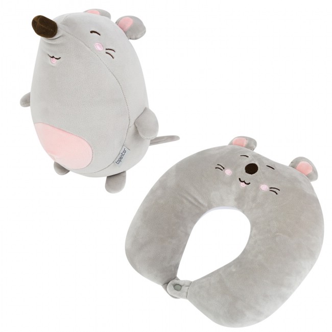 Подушка для путешествий-трансформер 'Крыса'