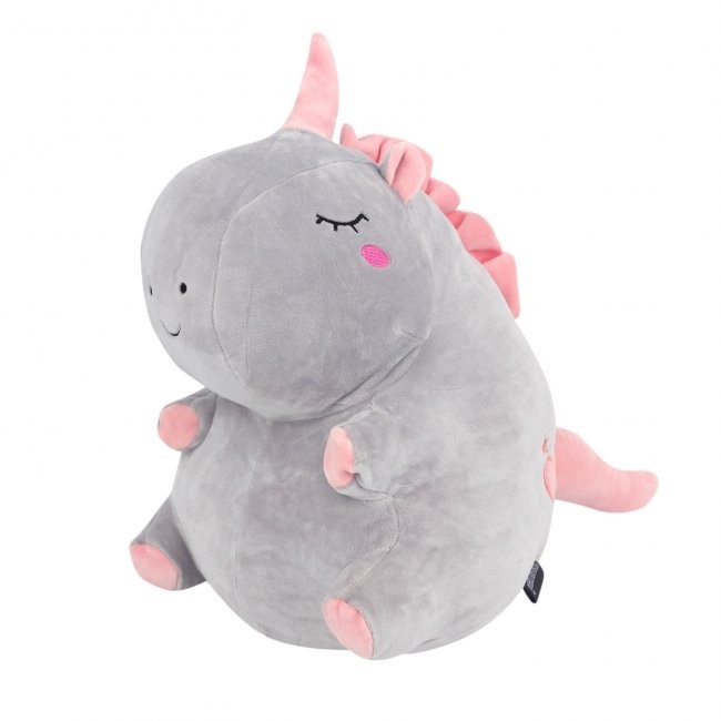 Игрушка-подушка 'Единорог с сердечком' (серый большой)