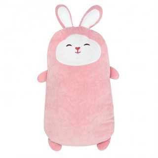 Игрушка-подушка 'Спящий зайка' (розовый большой) 1
