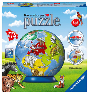 Пазл 3D 'Глобус. Детский мир', 180 элементов, Ravensburger