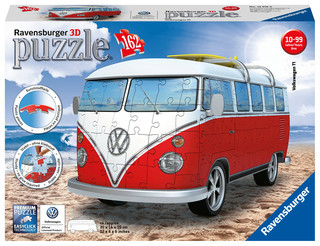 Пазл 3D 'VW Bus T1', 162 элемента Ravensburger, цвет красный, белый