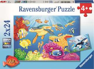 Пазл Ravensburger 'На глубине моря', 2х24 детали 1