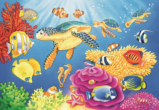 Пазл Ravensburger 'На глубине моря', 2х24 детали 2