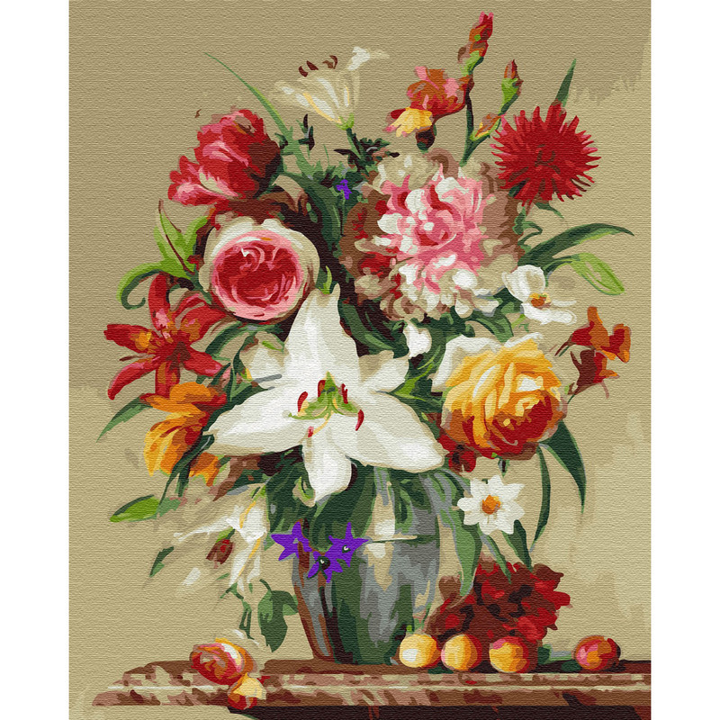 Molly Картина по номерам 'Бузин. Цветы и фрукты', 40x50 см