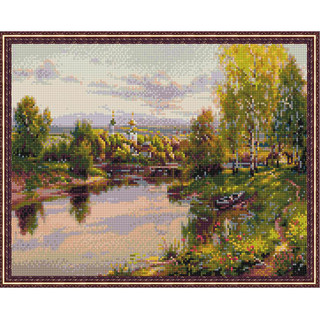 Алмазная мозаика KM0659 'Прищепа. Вечер' 40 х 50 см