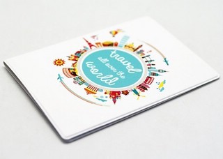 Обложка для паспорта 'All over the world' 2