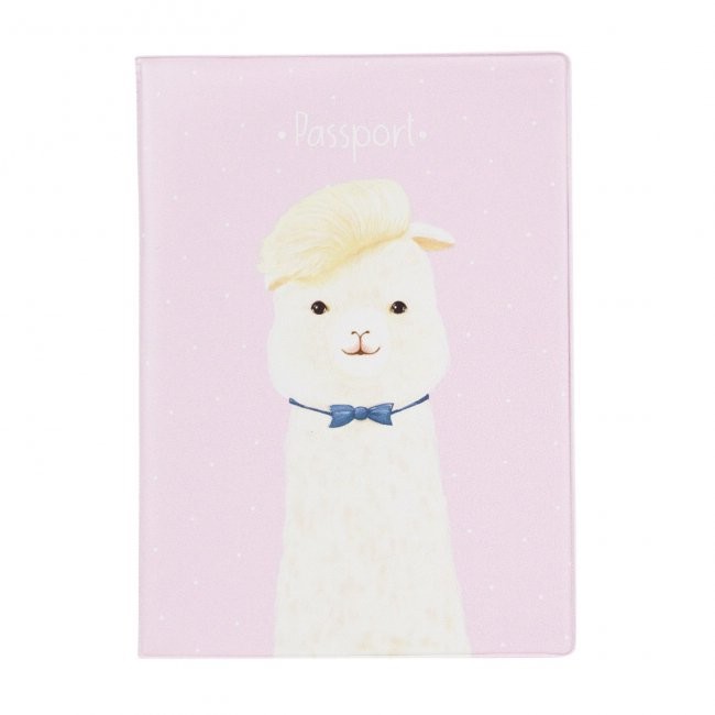 Обложка для паспорта 'Альпака в бабочке'