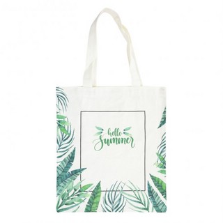 Эко-сумка шоппер с принтом 'Summer' (белая) 1