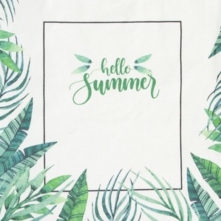 Эко-сумка шоппер с принтом 'Summer' (белая) 2