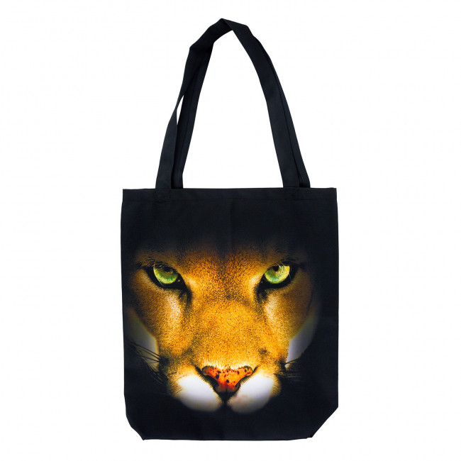 Эко-сумка шоппер с принтом, 'Пума', артикул KW107-000130