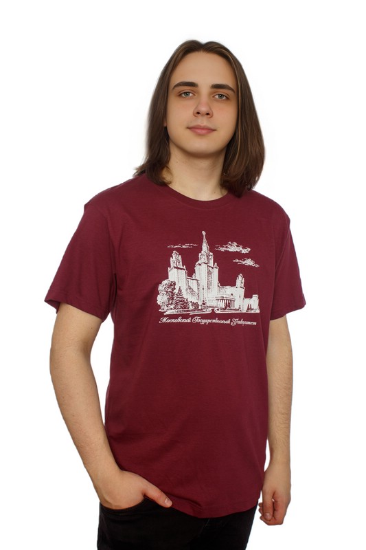 Футболка с видом главного здания МГУ имени М.В. Ломоносова