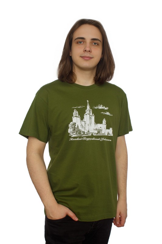 Футболка с видом главного здания МГУ имени М.В. Ломоносова
