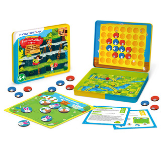 Магнитные настольные игры 4-в-1 Magneticus