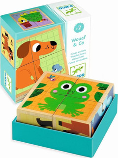 Кубики Djeco Друзья, 01903, 4 шт