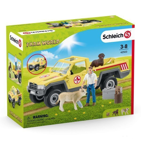 Набор игровой 'Визит ветеринара на ферму' Schleich