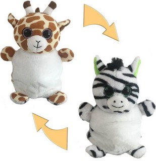 Перевертыши Жираф/Зебра, 16 см, ABtoys