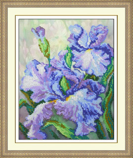 Набор для вышивания бисером Паутинка 'Ирисы', 25х19,5 см, арт...