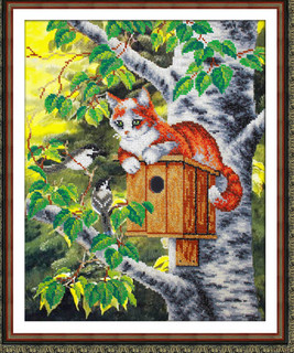 Набор для вышивания бисером 'Спокойный отдых' 28х35 см, Паутинка