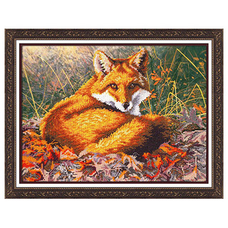 Набор для вышивания бисером 'Лисица', 38х28 см Паутинка