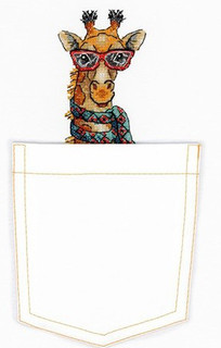 Набор для вышивания крестом на одежде Жар-Птица "Стиляга", 9x6 см, арт. В-251, цвет разноцветный